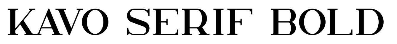 Kavo Serif Bold